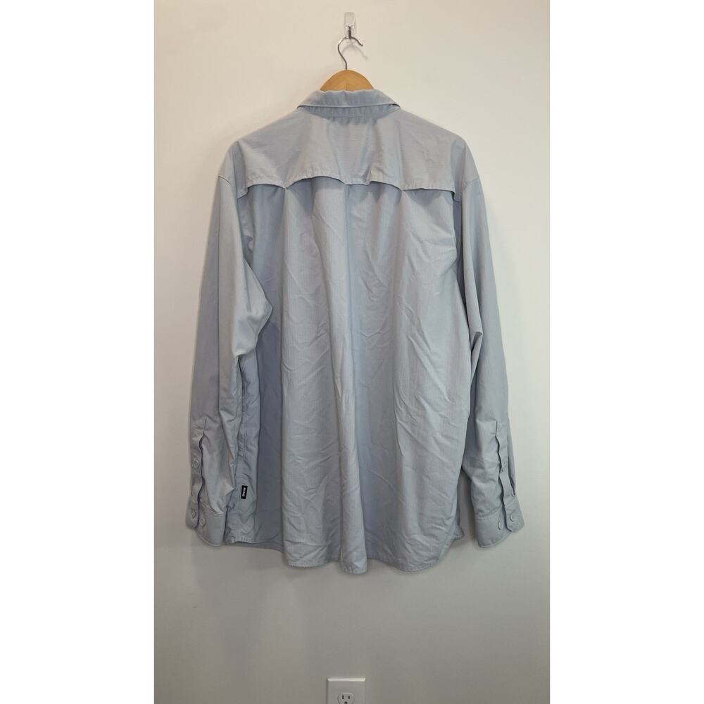 Alaskan Hardgear Vented Roll Tab Fishing Shirt Duluth Trading Gray Men 2XL Tall - Picture 3 of 9